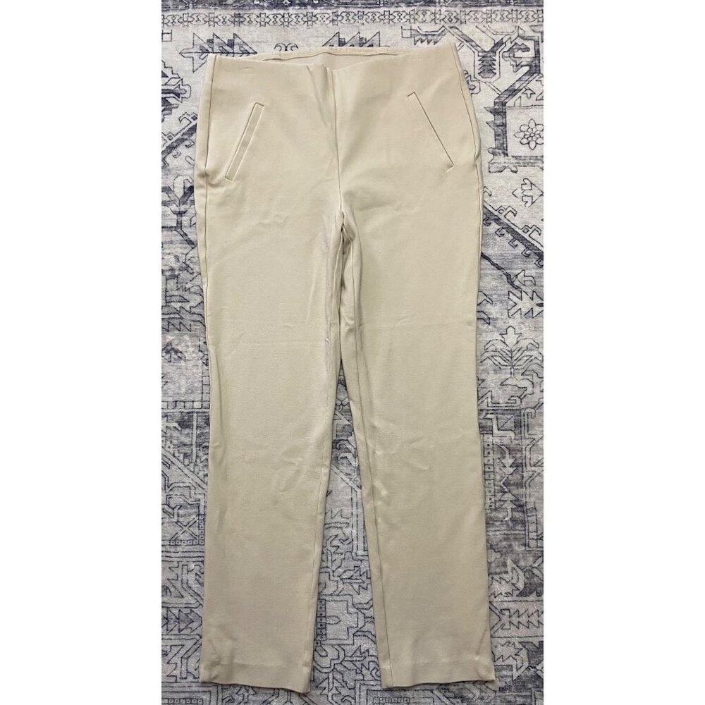 Chicos Beige Pants Size 0.5 (Womens 6) Pull On Comfortable Tan Stretch Waistband